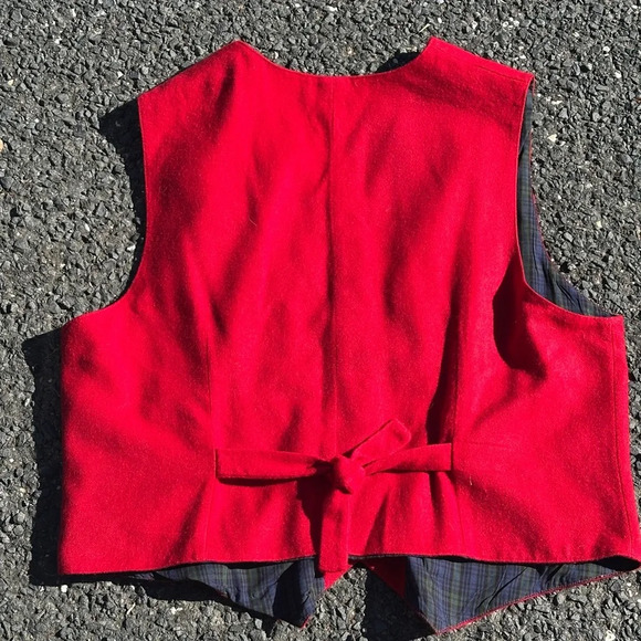 Karen Scott Red Christmas sweater vest vintage XL - Picture 4 of 4